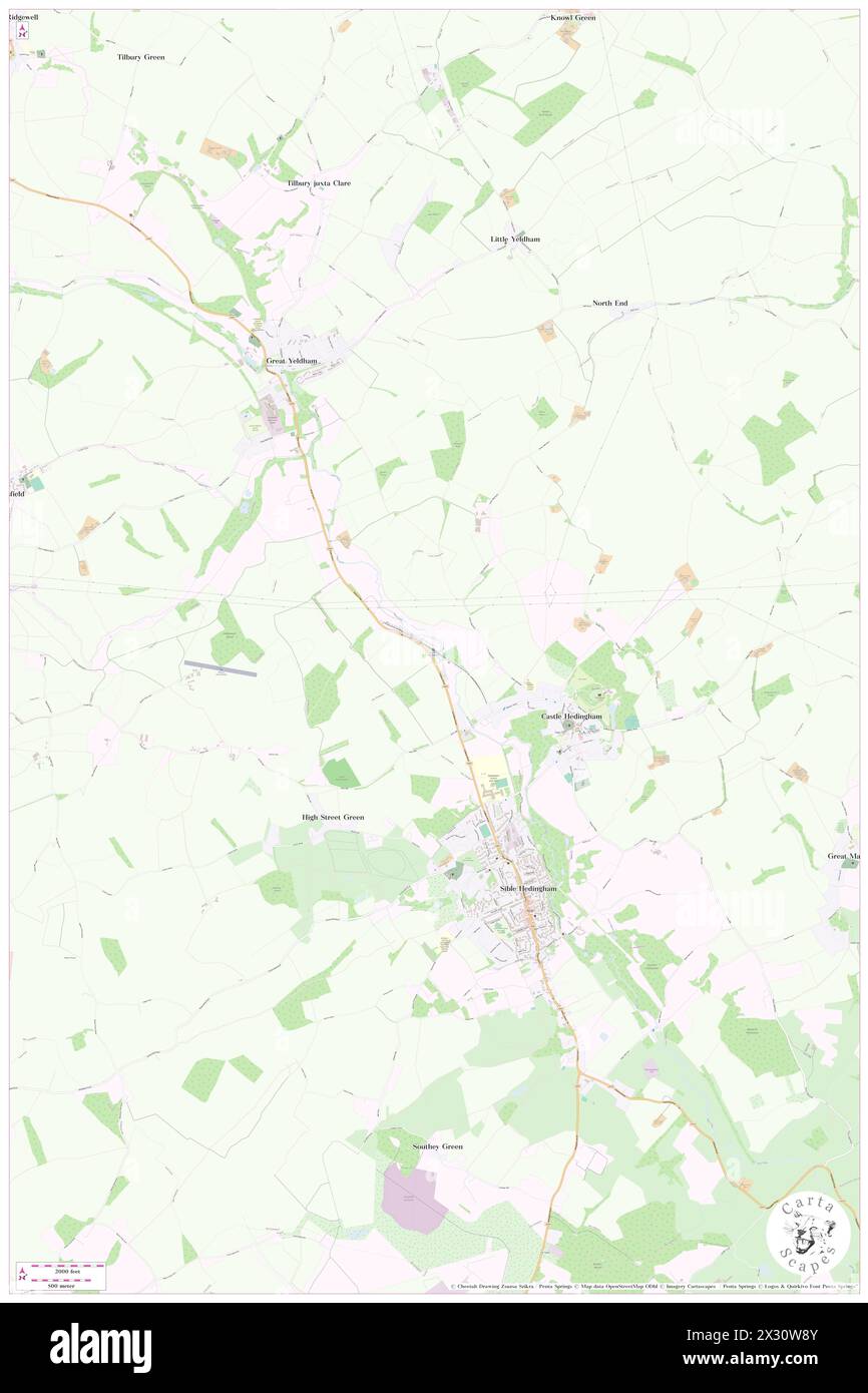 Castle Hedingham Railway Station, Essex, GB, Regno Unito, Inghilterra, N 51 59' 44'', N 0 34' 54'', MAP, Cartascapes Map pubblicata nel 2024. Esplora Cartascapes, una mappa che rivela i diversi paesaggi, culture ed ecosistemi della Terra. Viaggia attraverso il tempo e lo spazio, scoprendo l'interconnessione del passato, del presente e del futuro del nostro pianeta. Foto Stock