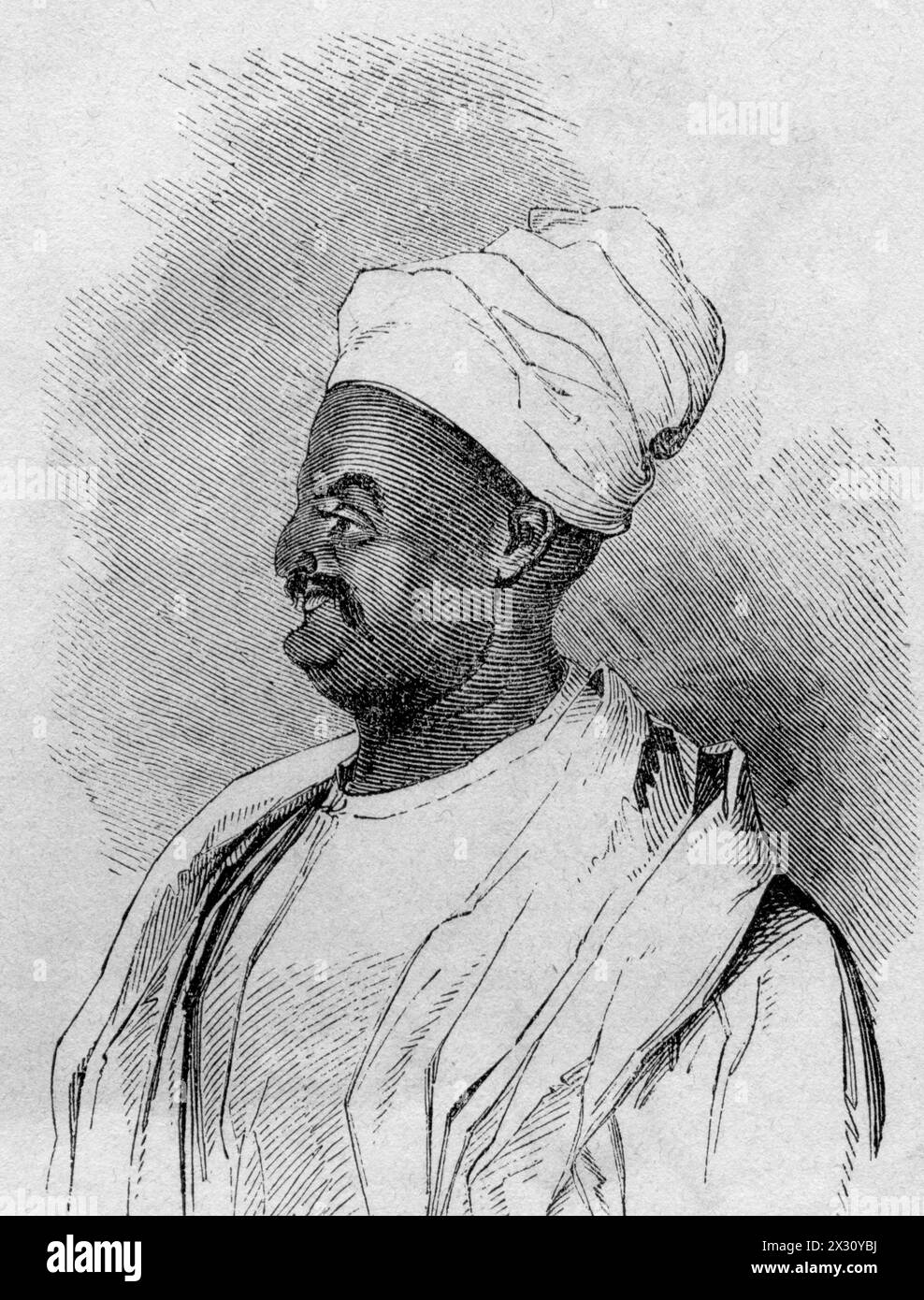 Dada Khasjiwallah, maharaja usurpatore di Gwalior 1843 / 1844, incisione in legno, XIX secolo, ULTERIORI DIRITTI-CLEARANCE-INFO-NOT-AVAILABLE Foto Stock