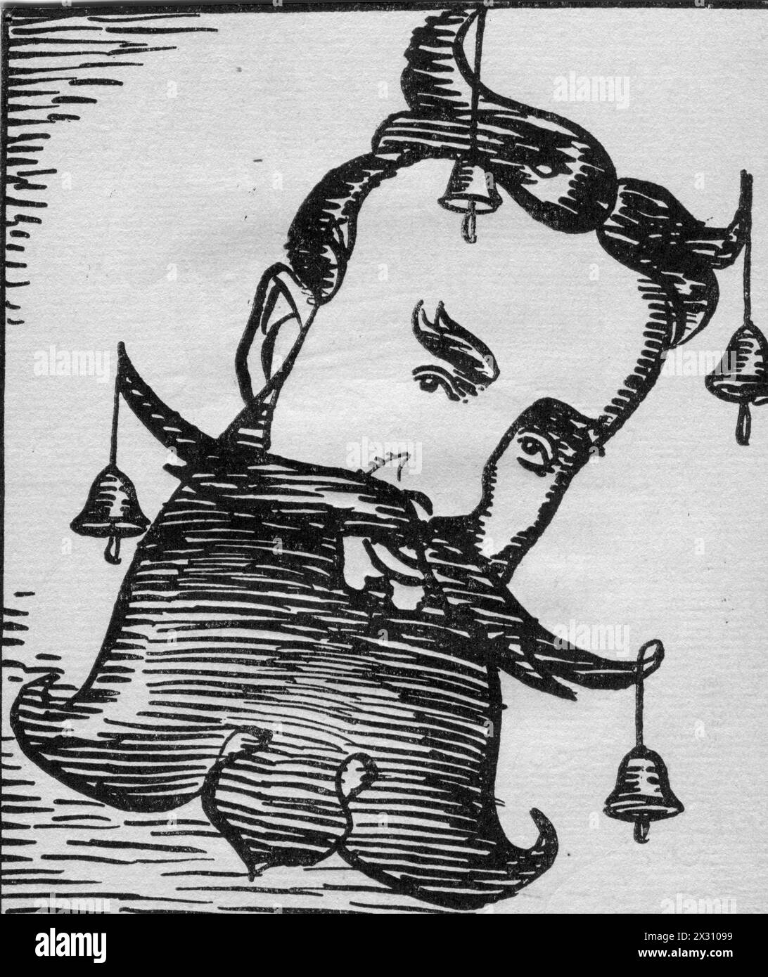 Sudermann, Hermann, 30.9.1857 - 21.11.1928, scrittore tedesco, caricatura, ULTERIORI-DIRITTI-AUTORIZZAZIONE-INFORMAZIONI-NON-DISPONIBILI Foto Stock