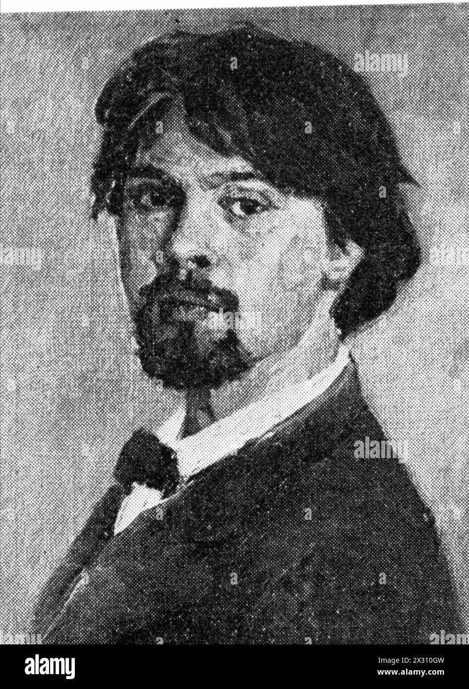 Surikov, Vasil Ivanovich, 24.1.1848 - 19.3,1619, pittore russo, autoritratto, ULTERIORI-DIRITTI-AUTORIZZAZIONE-INFORMAZIONI-NON-DISPONIBILI Foto Stock