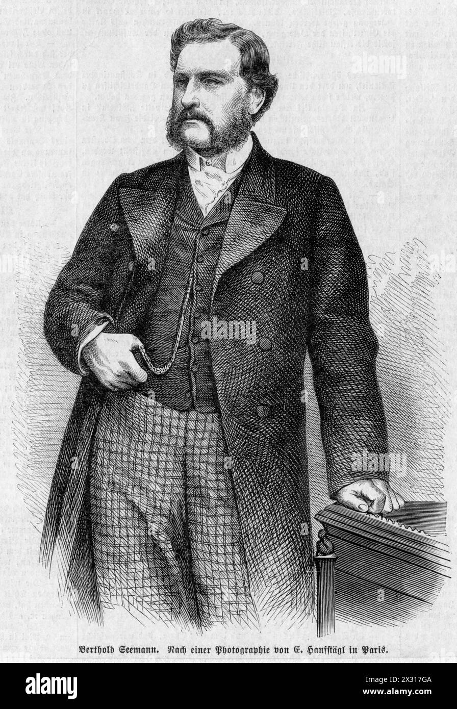 Seemann, Berthold, 28.2.1825 - 10.10.1871, viaggiatore tedesco e scienziato naturale, ULTERIORI-DIRITTI-CLEARANCE-INFO-NOT-AVAILABLE Foto Stock