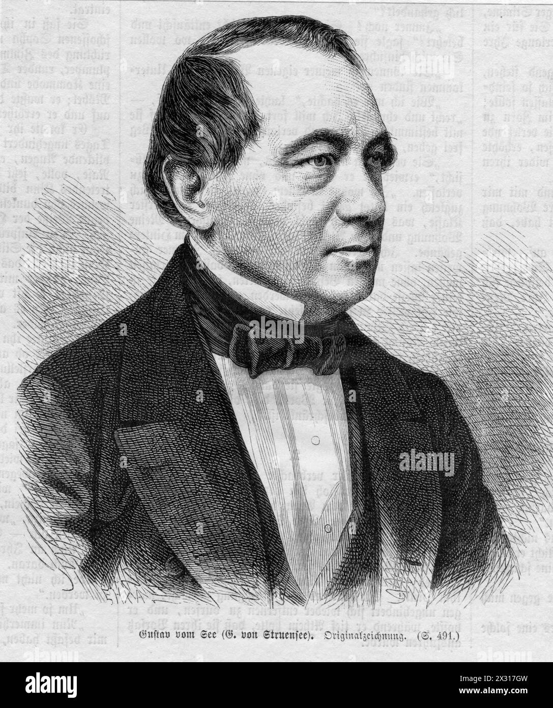 Struensee, Gustav von, 13.12.1803 - 29.9,1875, impiegato e scrittore prussiano, DIRITTI AGGIUNTIVI-CLEARANCE-INFO-NOT-AVAILABLE Foto Stock