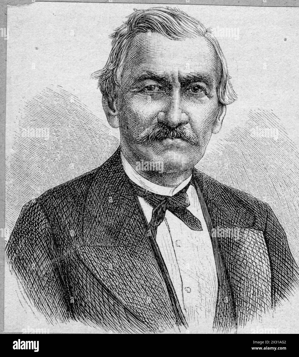 Semper, Gottfried, 29.11.1803 - 15.5.1879 architetto tedesco, incisione legno, circa 1875, ULTERIORI DIRITTI-CLEARANCE-INFO-NOT-AVAILABLE Foto Stock