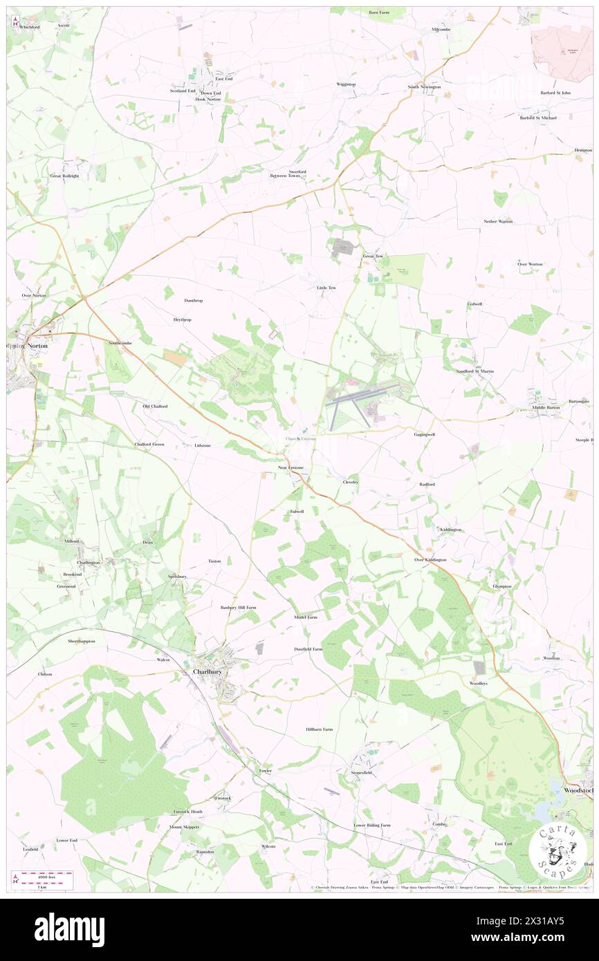 Enstone, Oxfordshire, GB, Regno Unito, Inghilterra, N 51 55' 11'', S 1 27' 2'', MAP, Cartascapes Map pubblicata nel 2024. Esplora Cartascapes, una mappa che rivela i diversi paesaggi, culture ed ecosistemi della Terra. Viaggia attraverso il tempo e lo spazio, scoprendo l'interconnessione del passato, del presente e del futuro del nostro pianeta. Foto Stock