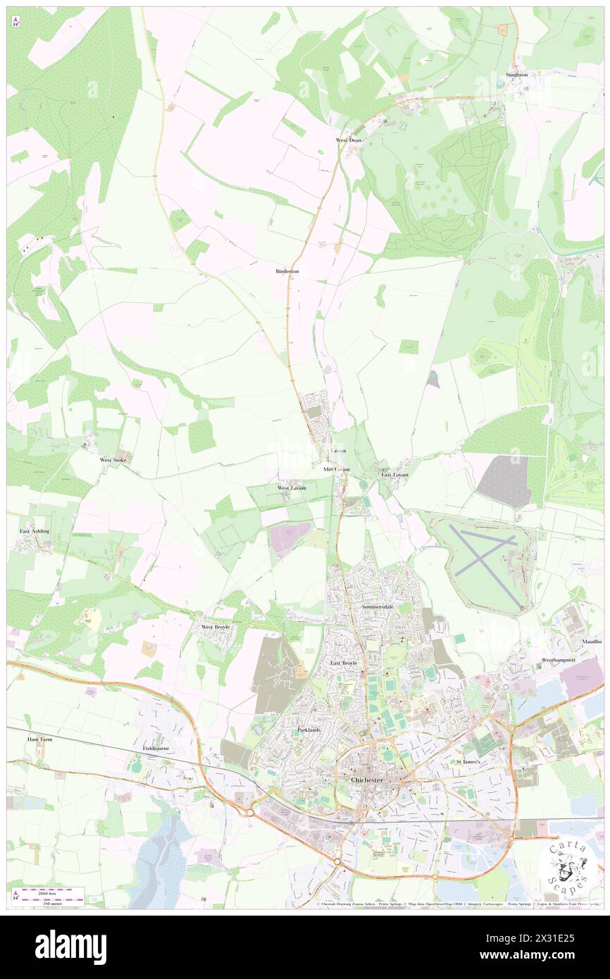 Lavant, West Sussex, GB, Regno Unito, Inghilterra, N 50 52' 14'', S 0 47' 22'', MAP, Cartascapes Map pubblicata nel 2024. Esplora Cartascapes, una mappa che rivela i diversi paesaggi, culture ed ecosistemi della Terra. Viaggia attraverso il tempo e lo spazio, scoprendo l'interconnessione del passato, del presente e del futuro del nostro pianeta. Foto Stock