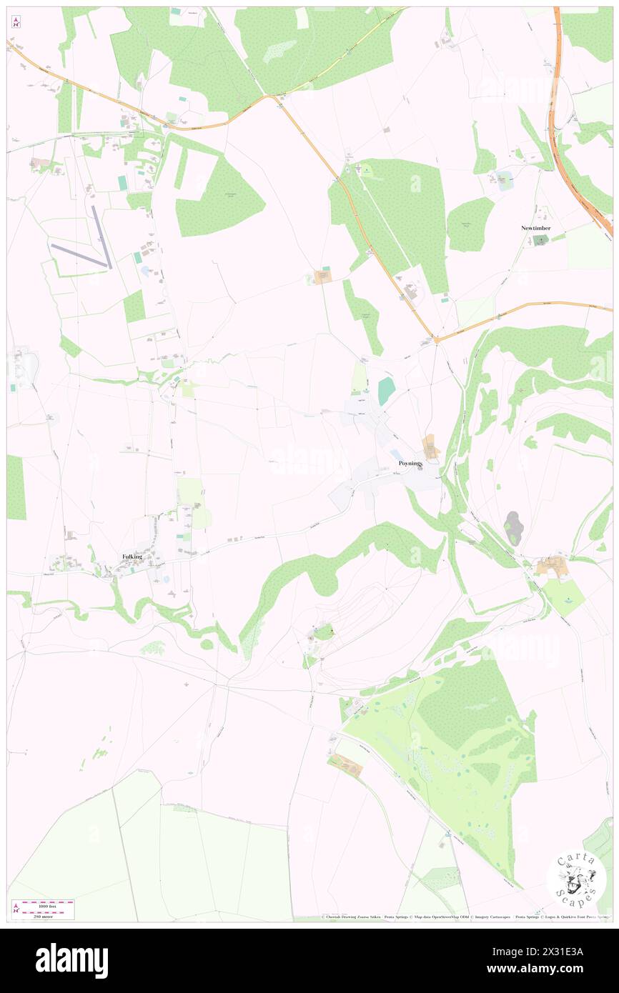 Poynings, West Sussex, GB, Regno Unito, Inghilterra, N 50 53' 39'', S 0 12' 44'', MAP, Cartascapes Map pubblicata nel 2024. Esplora Cartascapes, una mappa che rivela i diversi paesaggi, culture ed ecosistemi della Terra. Viaggia attraverso il tempo e lo spazio, scoprendo l'interconnessione del passato, del presente e del futuro del nostro pianeta. Foto Stock