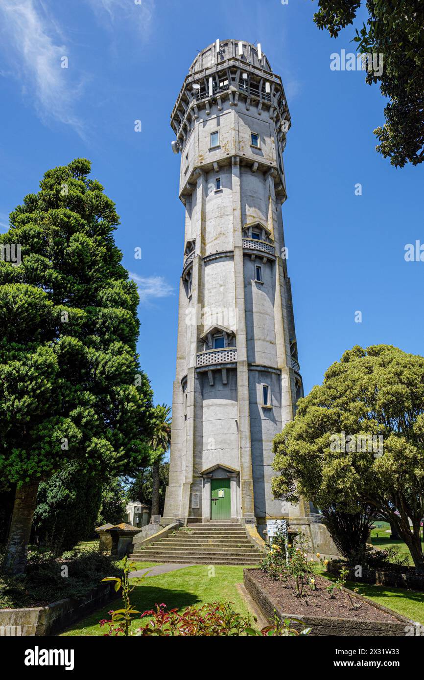 Hawera Water Tower, Hawera, regione di Taranaki, Isola del Nord, nuova Zelanda Foto Stock