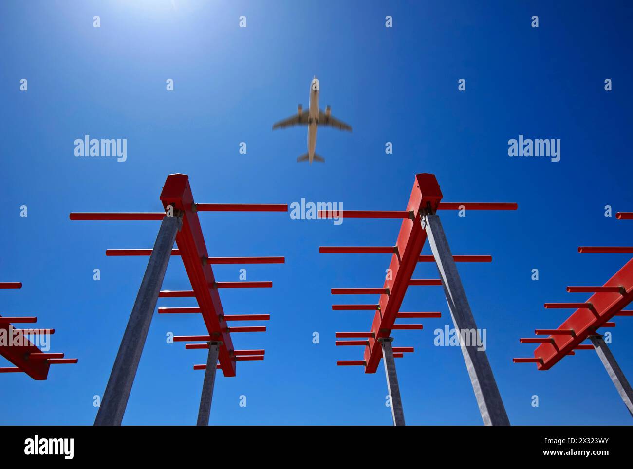 L'Italia, Bari, aeroporto internazionale, sensori di volo Foto Stock