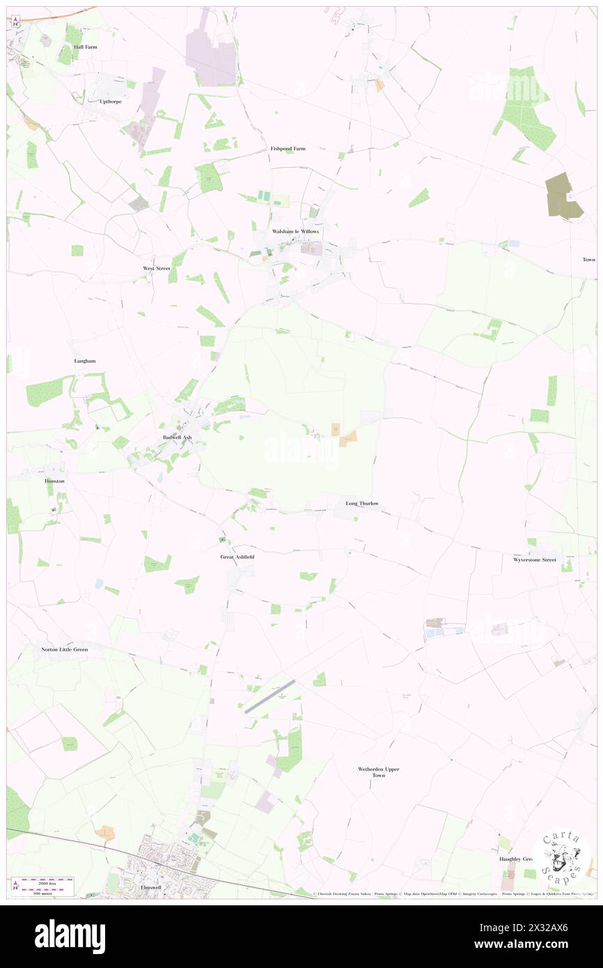 Badwell Ash, Suffolk, GB, Regno Unito, Inghilterra, N 52 16' 51'', N 0 56' 13'', MAP, Cartascapes Map pubblicata nel 2024. Esplora Cartascapes, una mappa che rivela i diversi paesaggi, culture ed ecosistemi della Terra. Viaggia attraverso il tempo e lo spazio, scoprendo l'interconnessione del passato, del presente e del futuro del nostro pianeta. Foto Stock