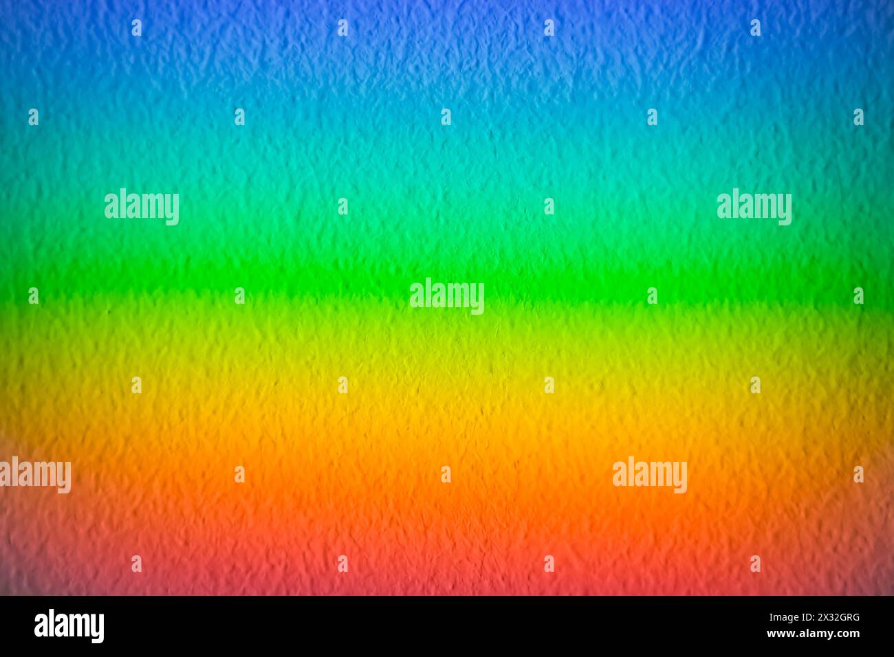 Splendido gradiente spettrale di luce solare sulle pareti Foto Stock