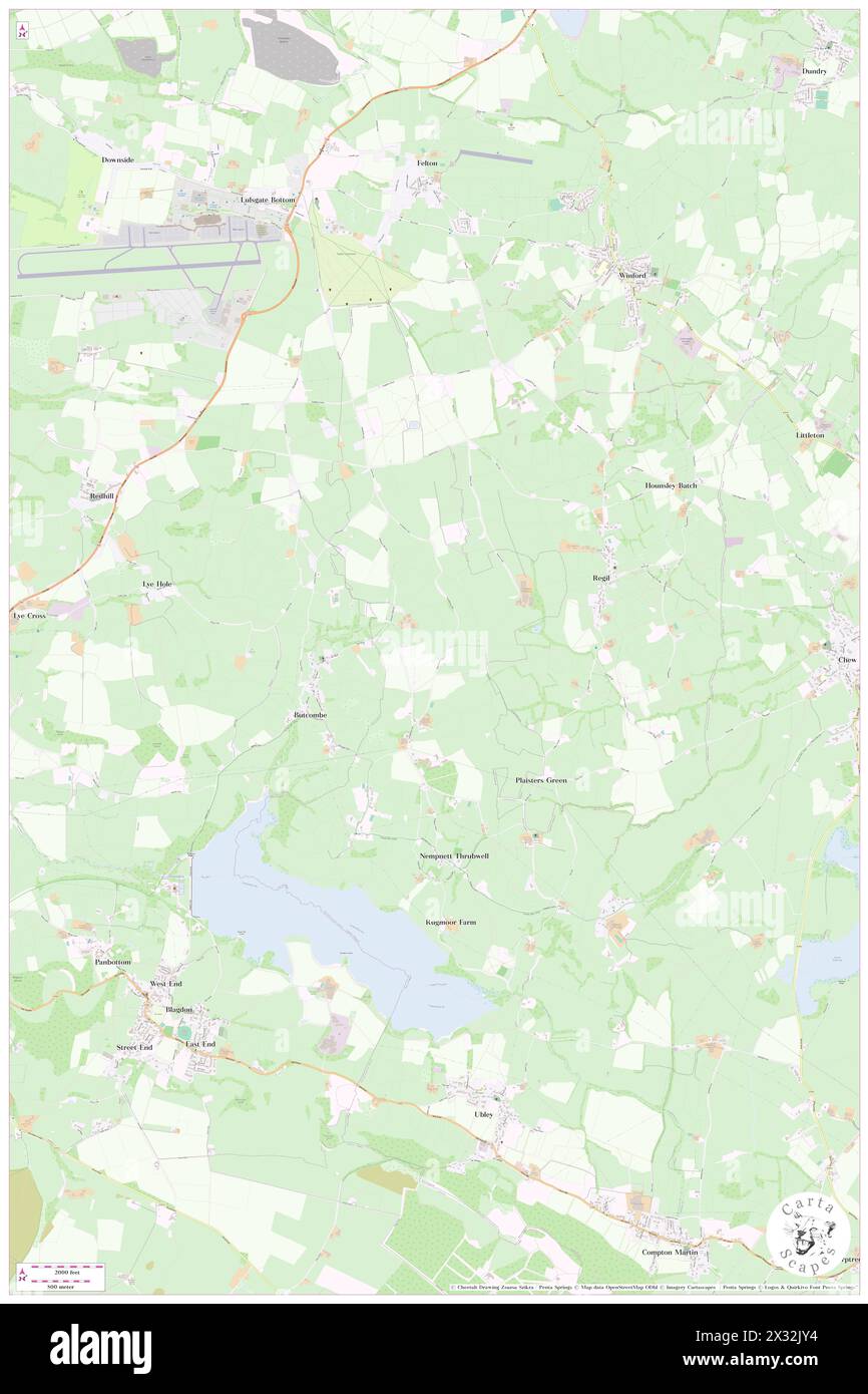 Nempnett Thrubwell, Bath and North East Somerset, GB, Regno Unito, Inghilterra, N 51 21' 15'', S 2 41' 2'', mappa, Cartascapes Mappa pubblicata nel 2024. Esplora Cartascapes, una mappa che rivela i diversi paesaggi, culture ed ecosistemi della Terra. Viaggia attraverso il tempo e lo spazio, scoprendo l'interconnessione del passato, del presente e del futuro del nostro pianeta. Foto Stock