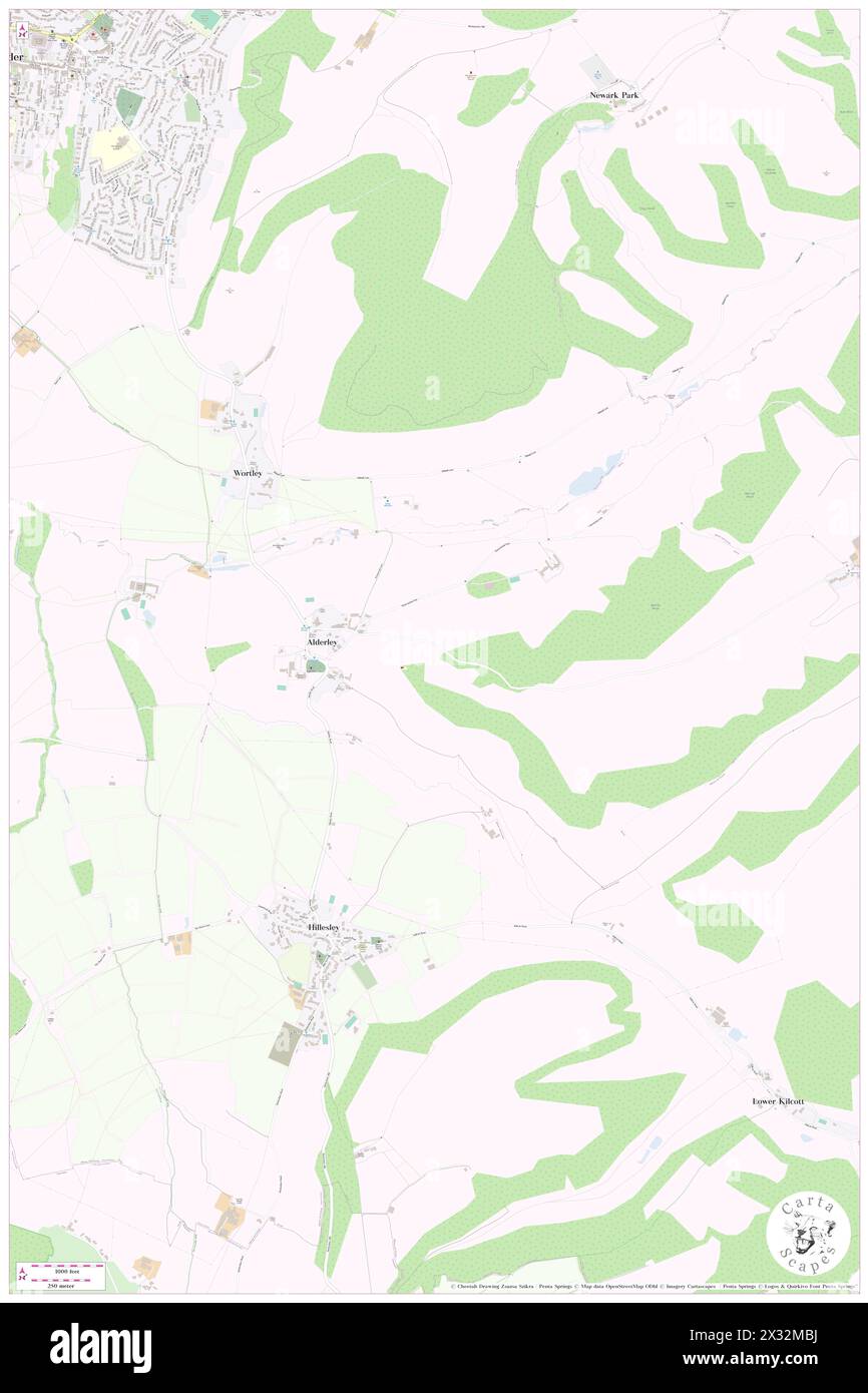 Alderley, Gloucestershire, GB, Regno Unito, Inghilterra, N 51 36' 58'', S 2 19' 42'', MAP, Cartascapes Map pubblicata nel 2024. Esplora Cartascapes, una mappa che rivela i diversi paesaggi, culture ed ecosistemi della Terra. Viaggia attraverso il tempo e lo spazio, scoprendo l'interconnessione del passato, del presente e del futuro del nostro pianeta. Foto Stock