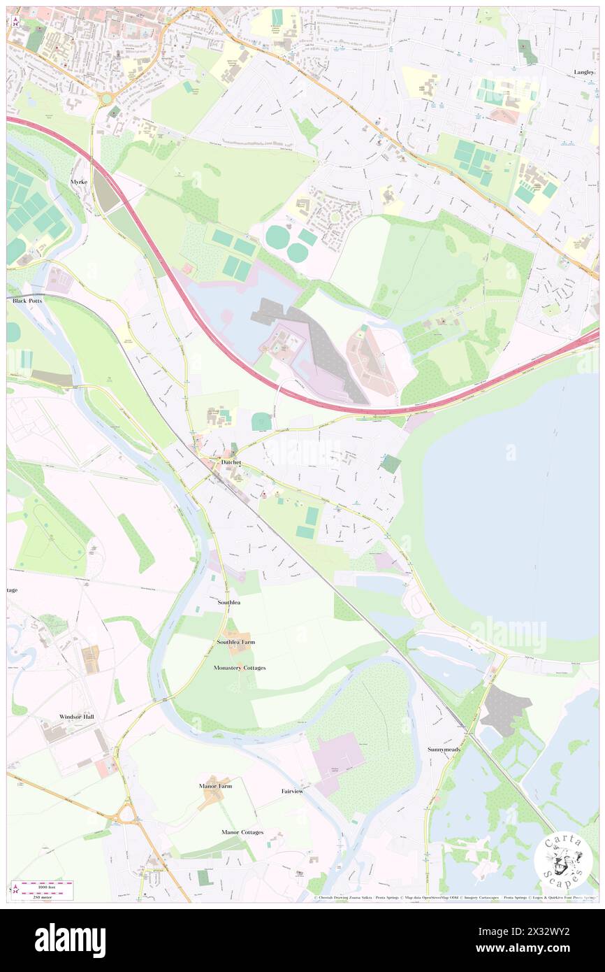 Datchet, Royal Borough of Windsor and Maidenhead, GB, Regno Unito, Inghilterra, N 51 29' 3'', S 0 34' 20'', mappa, Cartascapes Mappa pubblicata nel 2024. Esplora Cartascapes, una mappa che rivela i diversi paesaggi, culture ed ecosistemi della Terra. Viaggia attraverso il tempo e lo spazio, scoprendo l'interconnessione del passato, del presente e del futuro del nostro pianeta. Foto Stock