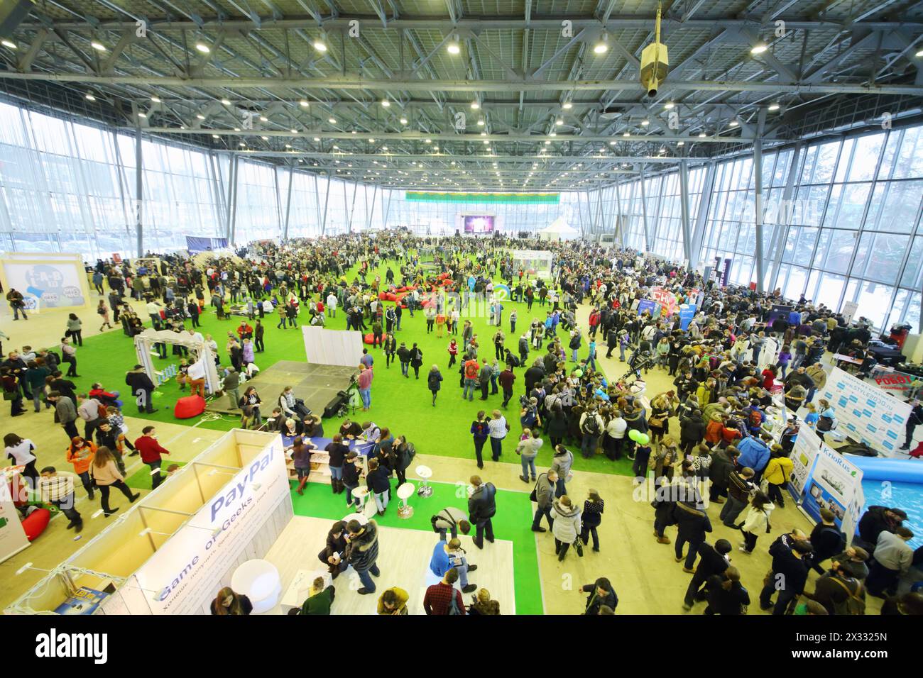 MOSCA, RUSSIA - 25 GENNAIO 2014: Geek picnic è il più grande festival europeo di tecnologia, scienza e arte moderna. Foto Stock