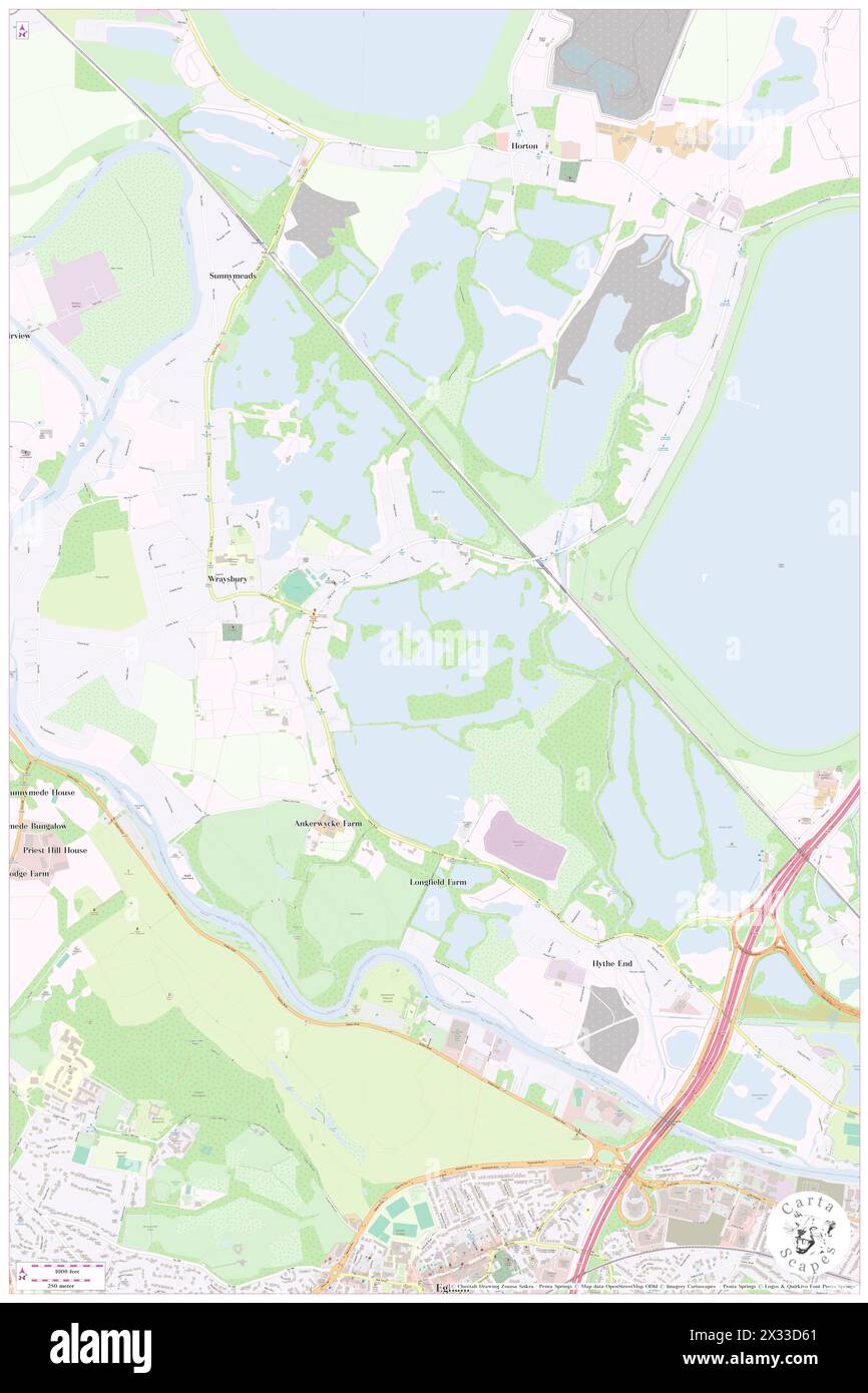 Wraysbury, Royal Borough of Windsor and Maidenhead, GB, Regno Unito, Inghilterra, N 51 27' 17'', S 0 32' 54'', MAP, Cartascapes Map pubblicato nel 2024. Esplora Cartascapes, una mappa che rivela i diversi paesaggi, culture ed ecosistemi della Terra. Viaggia attraverso il tempo e lo spazio, scoprendo l'interconnessione del passato, del presente e del futuro del nostro pianeta. Foto Stock