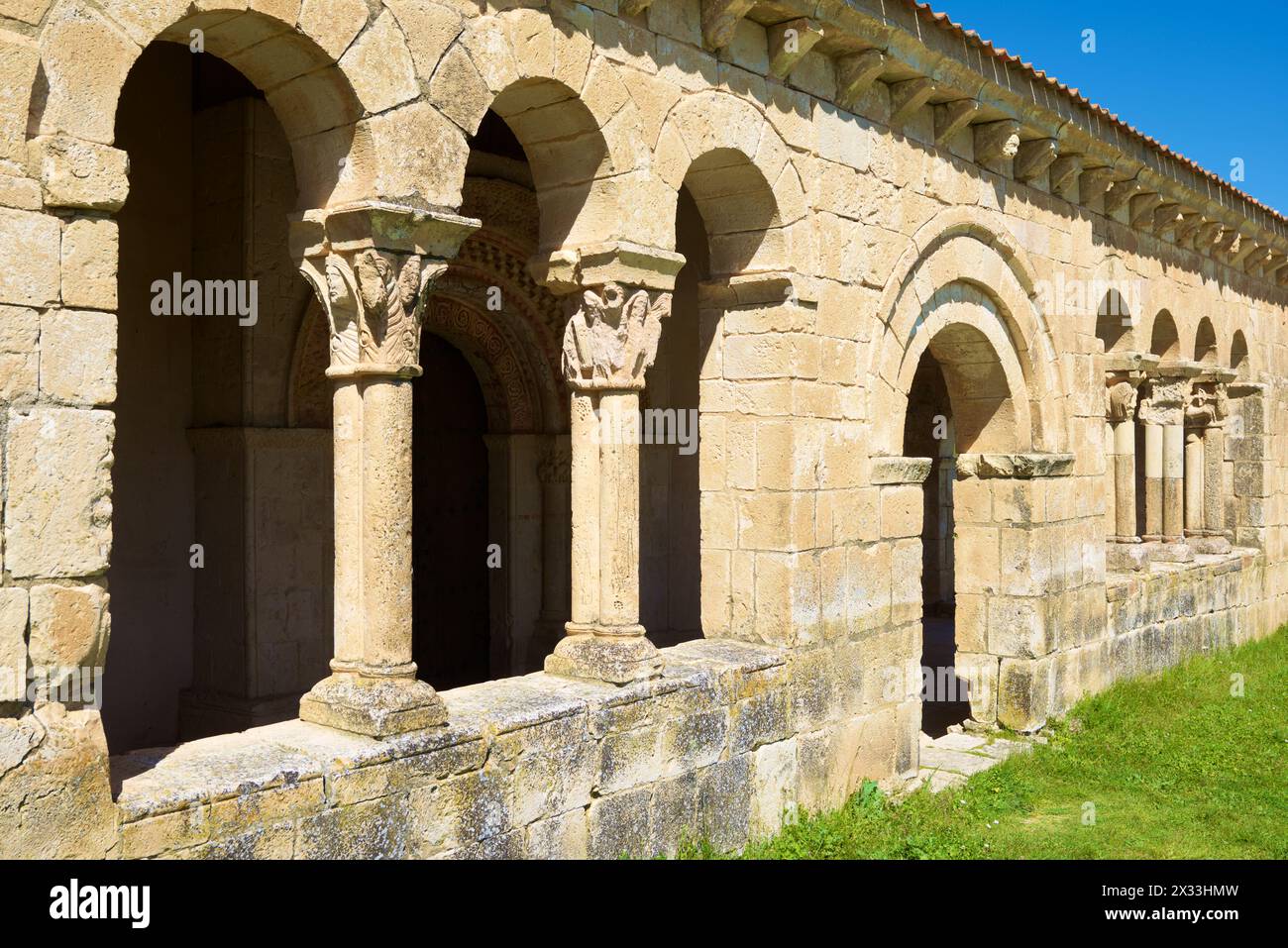 Cappella Virgen de la vega nel villaggio di Requijada, provincia di Segovia, Castilla Leon in Spagna Foto Stock