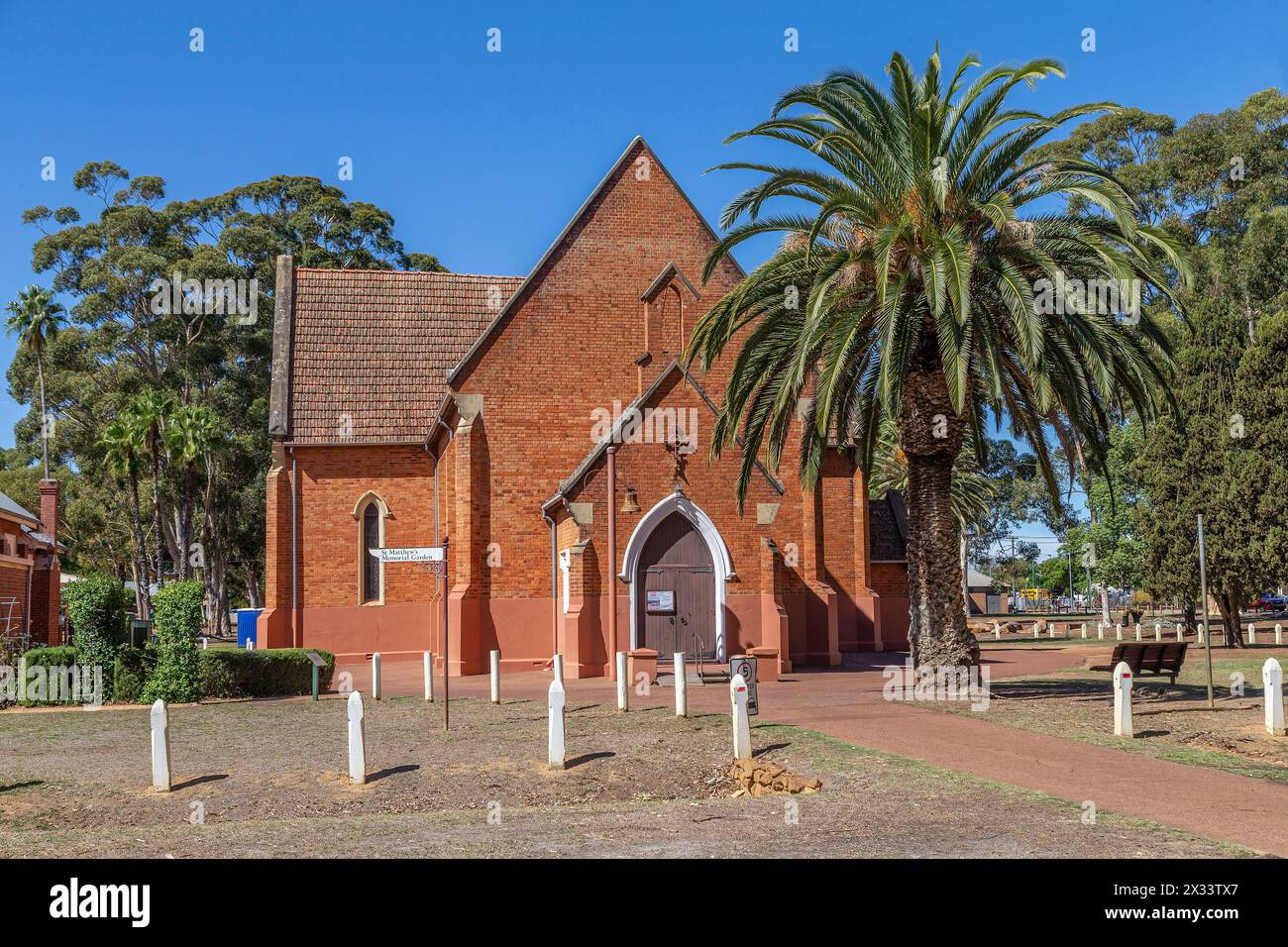 Chiesa di San Matteo a Stirling Square, Guildford, Australia Occidentale. Foto Stock