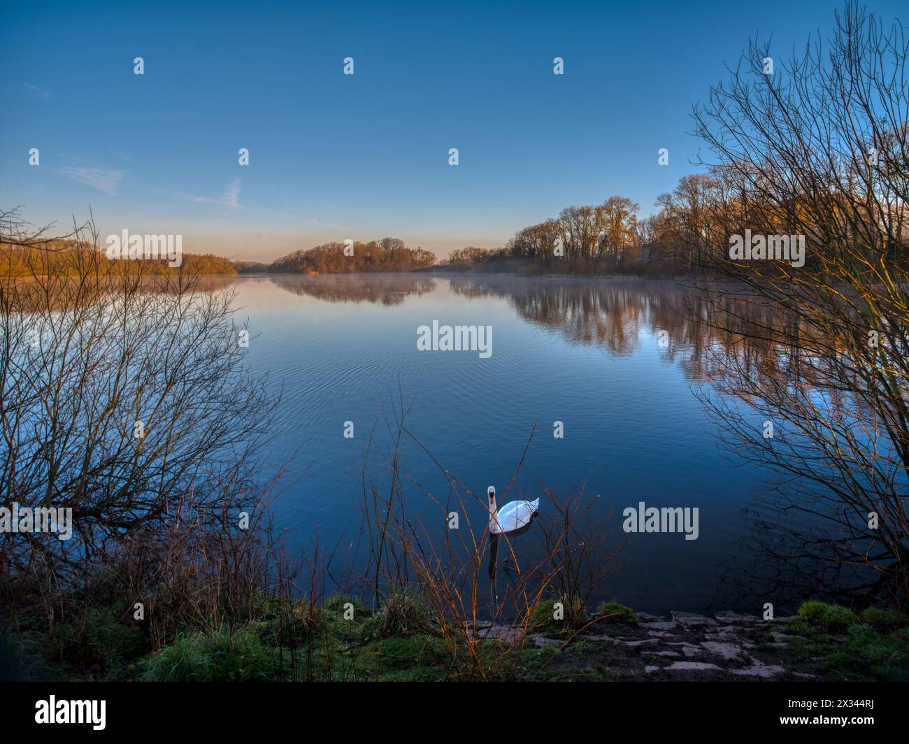 Swithland Reservoir, Swithland, Leicestershire Foto Stock