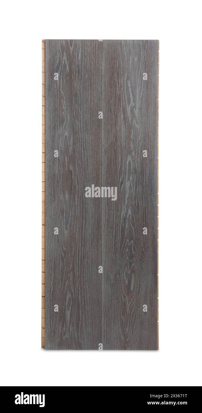 Esempio di pavimento in legno isolato su bianco Foto Stock