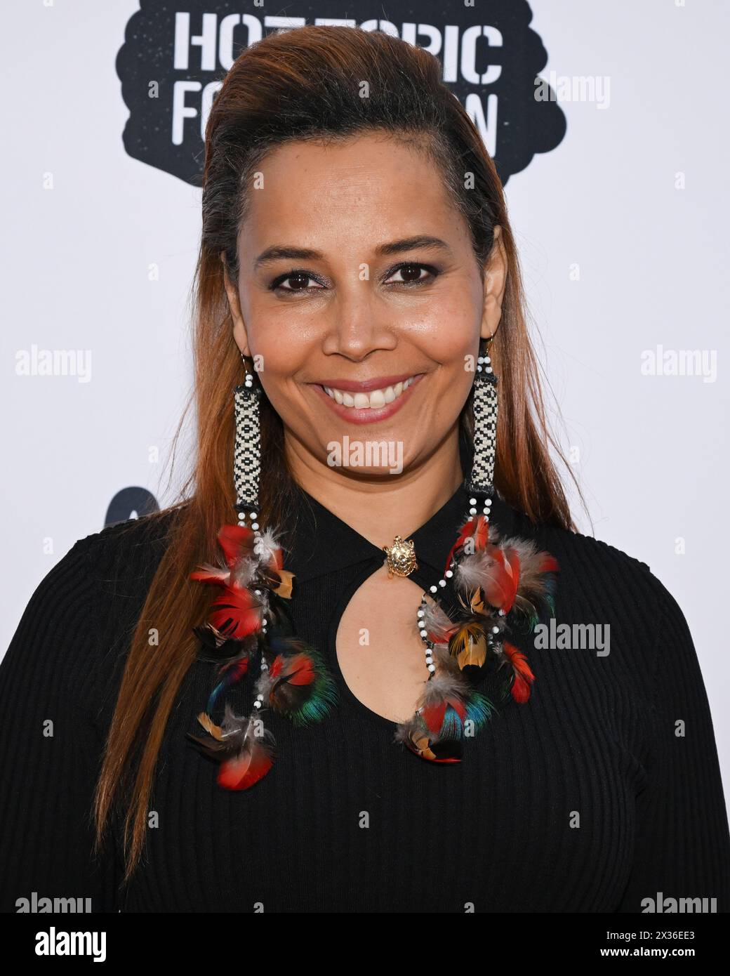 24 aprile 2024, Los Angeles, California, USA: Rhiannon Giddens partecipa alla sedicesima edizione della musica. (Credit Image: © Billy Bennight/ZUMA Press Wire) SOLO PER USO EDITORIALE! Non per USO commerciale! Foto Stock