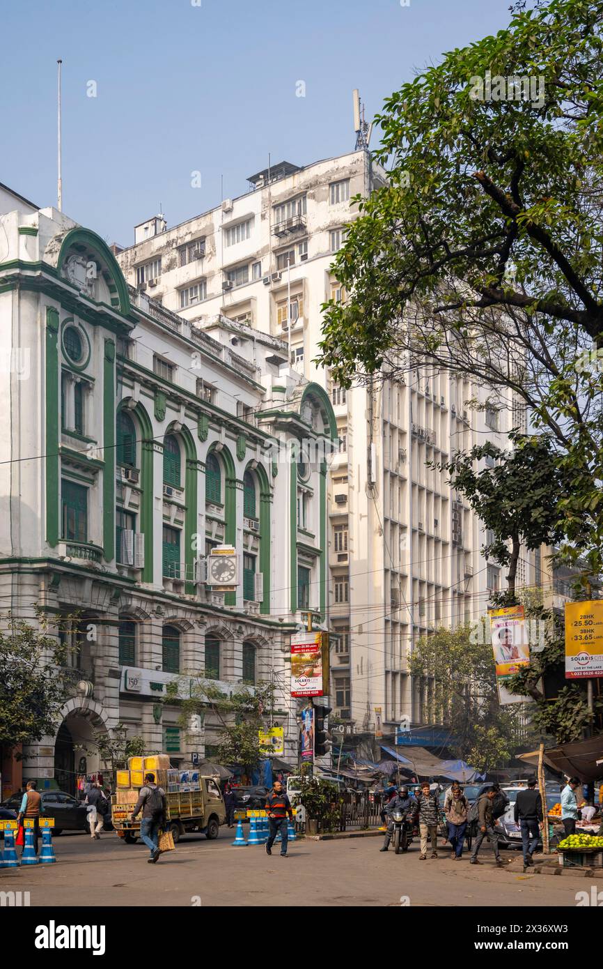 Indien, Westbengalen, Kolkata, Netayi Subat Road, Strassenszene Foto Stock