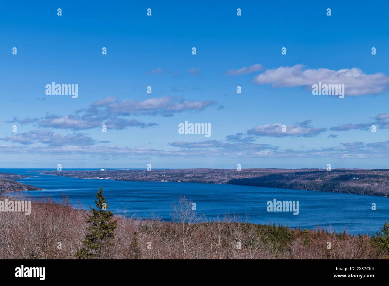 Vista panoramica di St. Ann, nuova Scozia Foto Stock