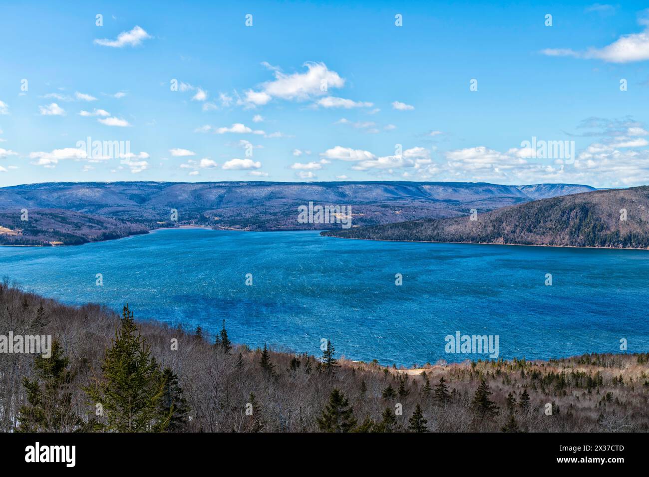 Vista panoramica di St. Ann, nuova Scozia Foto Stock