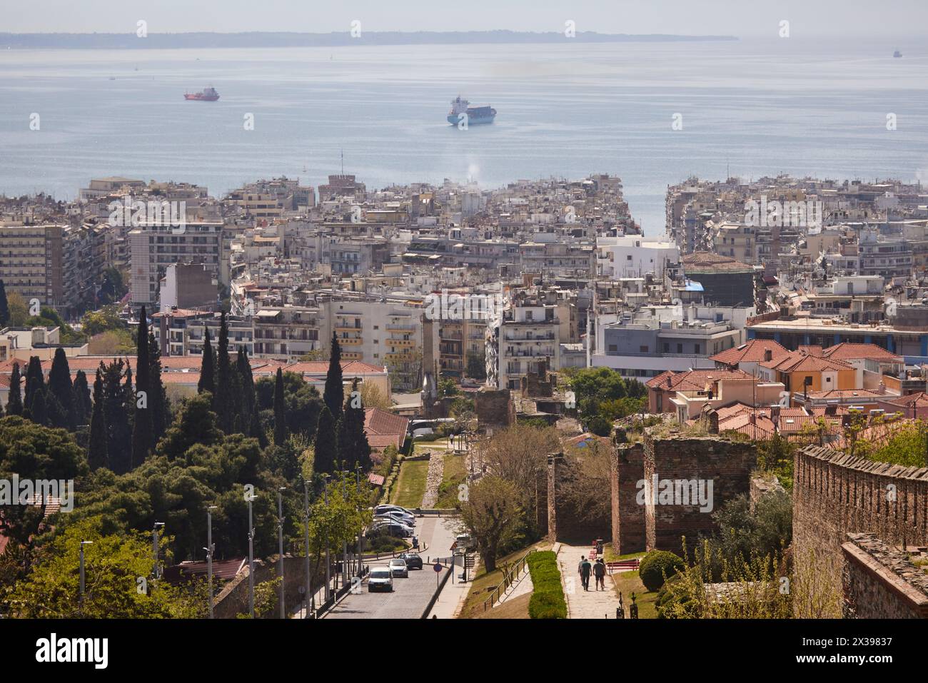 Salonicco, regione greca della Macedonia nel nord della Grecia vista città Foto Stock