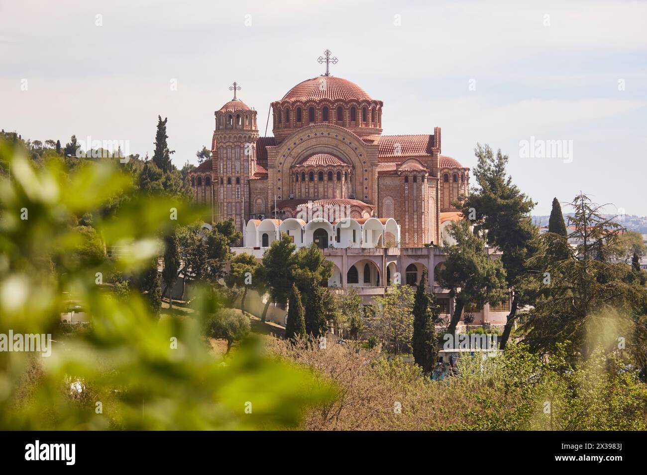 Salonicco, città greca della Macedonia, punto di riferimento della Grecia settentrionale, la chiesa di San Paolo di Agios Pavlos Foto Stock