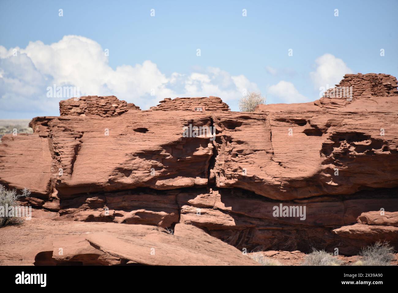 Flagstaff, Arizona, U.S.A. 5 giugno 2018. Rovine di Wupatki del Wupatki National Monument. Costruito tra il 1040 e il 1100 d.C. dai Sinagua. Foto Stock