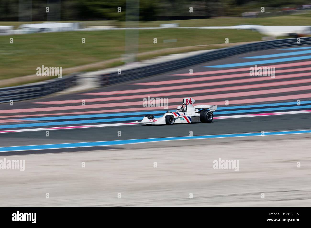 GP de France Historique 2024 al circuito Paul Ricard, Castellet, FRANCIA, 19/04/2024 Florent 'MrCrash' B. Foto Stock