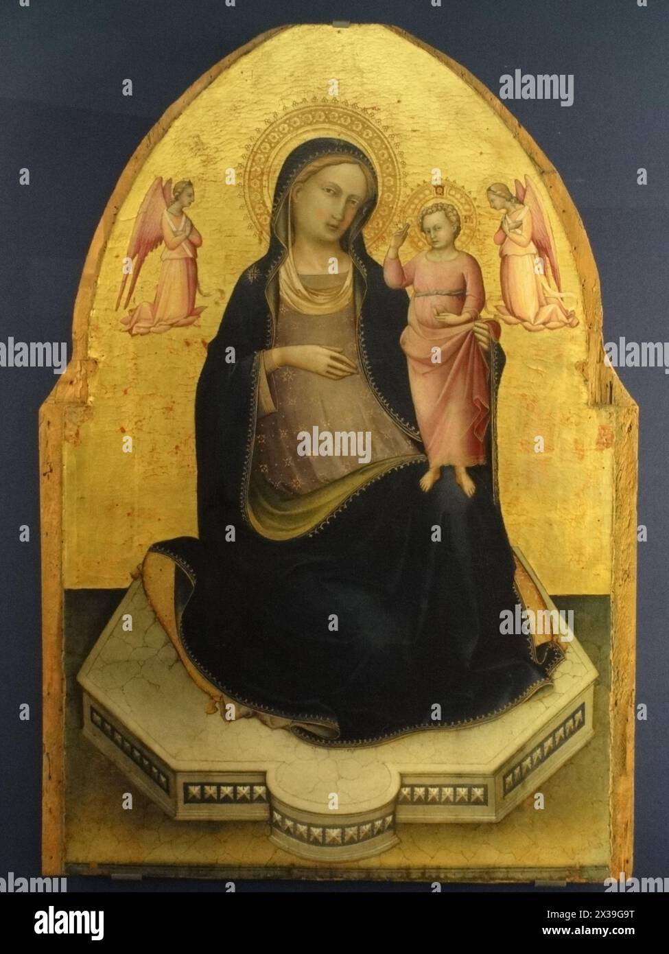 Madonna dell'umiltà, Museo del Tesoro della Basilica di San Francesco ad Assisi Lorenzo Monaco Foto Stock