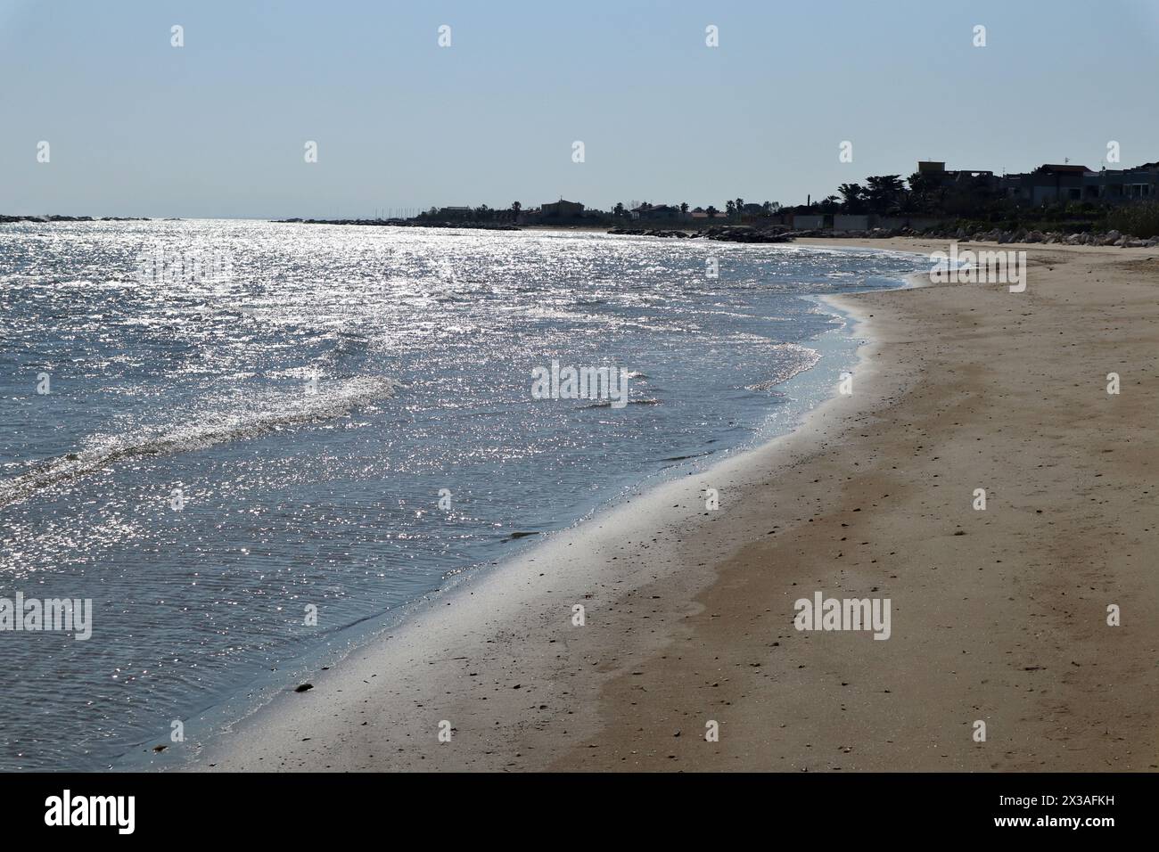 Termoli - Spiaggia libera il Fenicottero Foto Stock