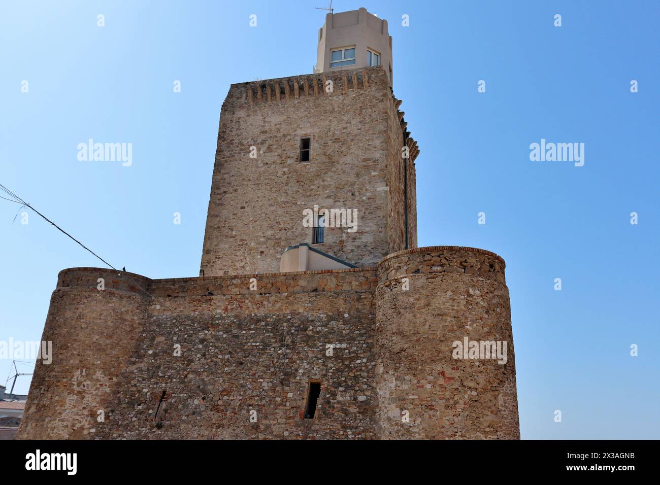 Termoli - Castello Svevo da via Montecastello Foto Stock