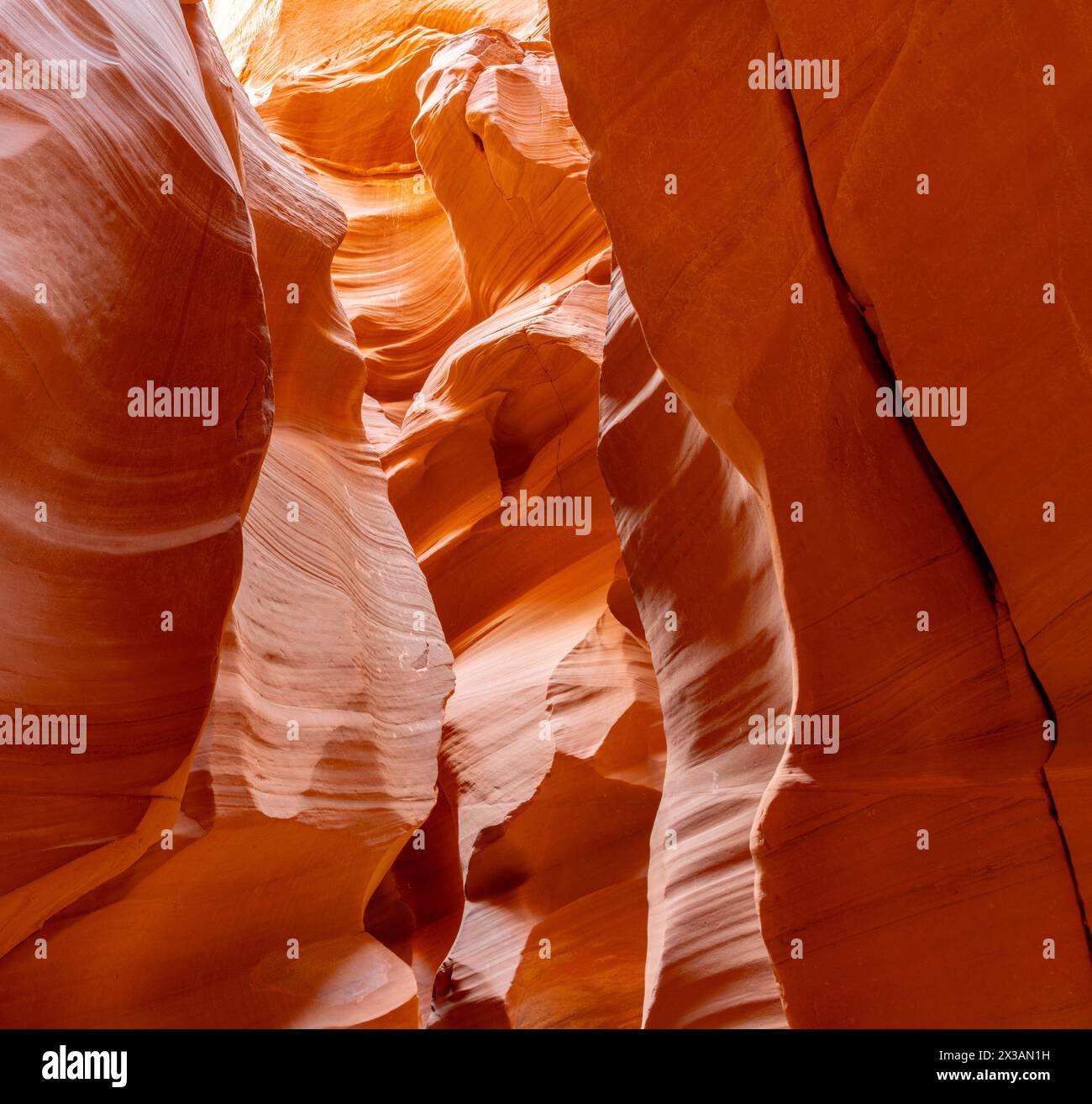 Bellissimi e colorati slot Canyon dell'Antelope Canyon X. Foto Stock