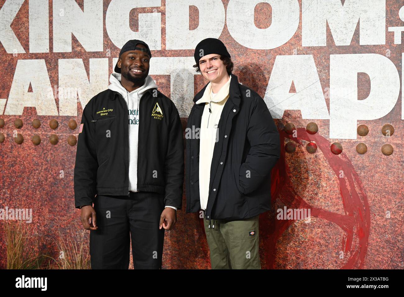 LONDRA, INGHILTERRA - APRILE 25 2024: Brick and Disorder frequenta il Regno del pianeta delle scimmie al BFI IMAX, Londra, Regno Unito. Foto Stock