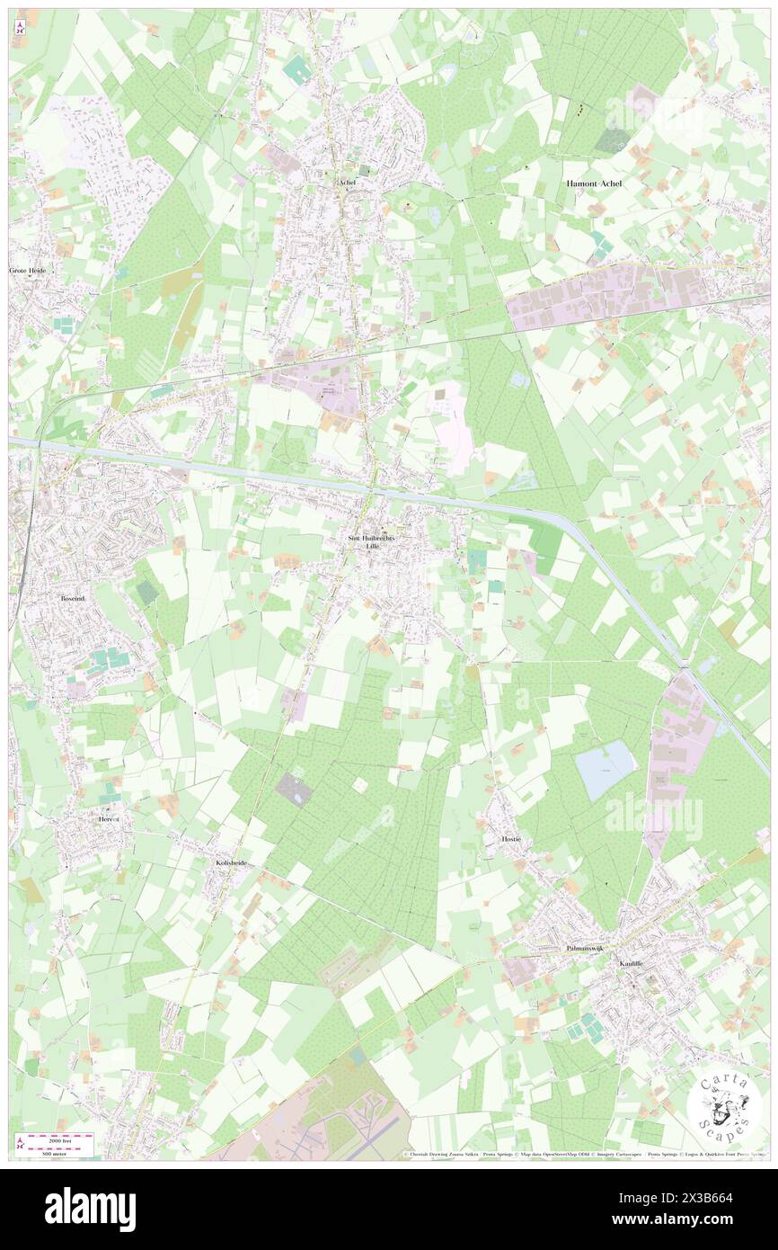 Kompen, Provincie Limburg, BE, Belgio, Fiandre, N 51 13' 17'', N 5 29' 8'', MAP, Cartascapes Map pubblicata nel 2024. Esplora Cartascapes, una mappa che rivela i diversi paesaggi, culture ed ecosistemi della Terra. Viaggia attraverso il tempo e lo spazio, scoprendo l'interconnessione del passato, del presente e del futuro del nostro pianeta. Foto Stock