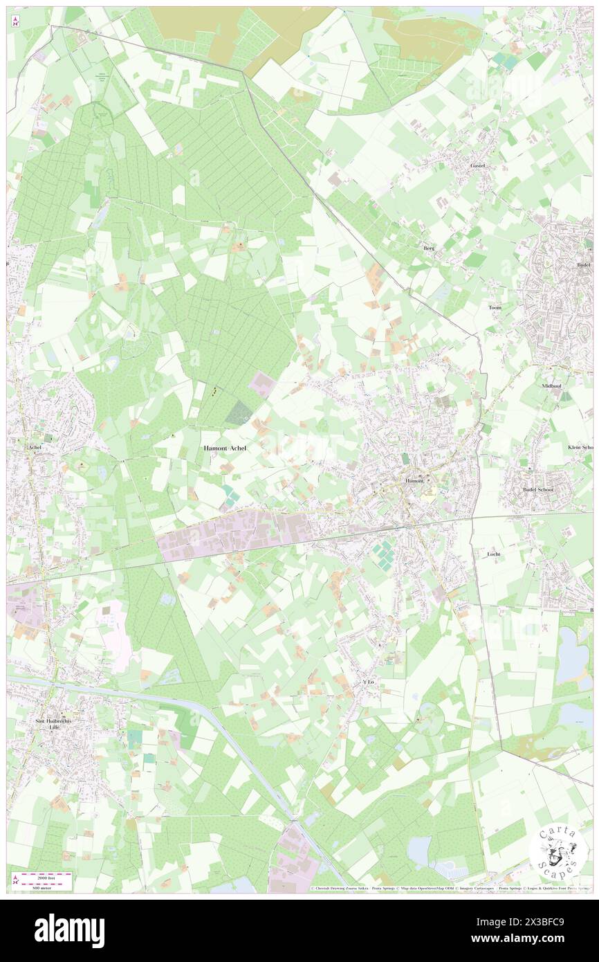 Hamont, Provincie Limburg, BE, Belgio, Fiandre, N 51 15' 11'', N 5 32' 50'', MAP, Cartascapes Map pubblicata nel 2024. Esplora Cartascapes, una mappa che rivela i diversi paesaggi, culture ed ecosistemi della Terra. Viaggia attraverso il tempo e lo spazio, scoprendo l'interconnessione del passato, del presente e del futuro del nostro pianeta. Foto Stock