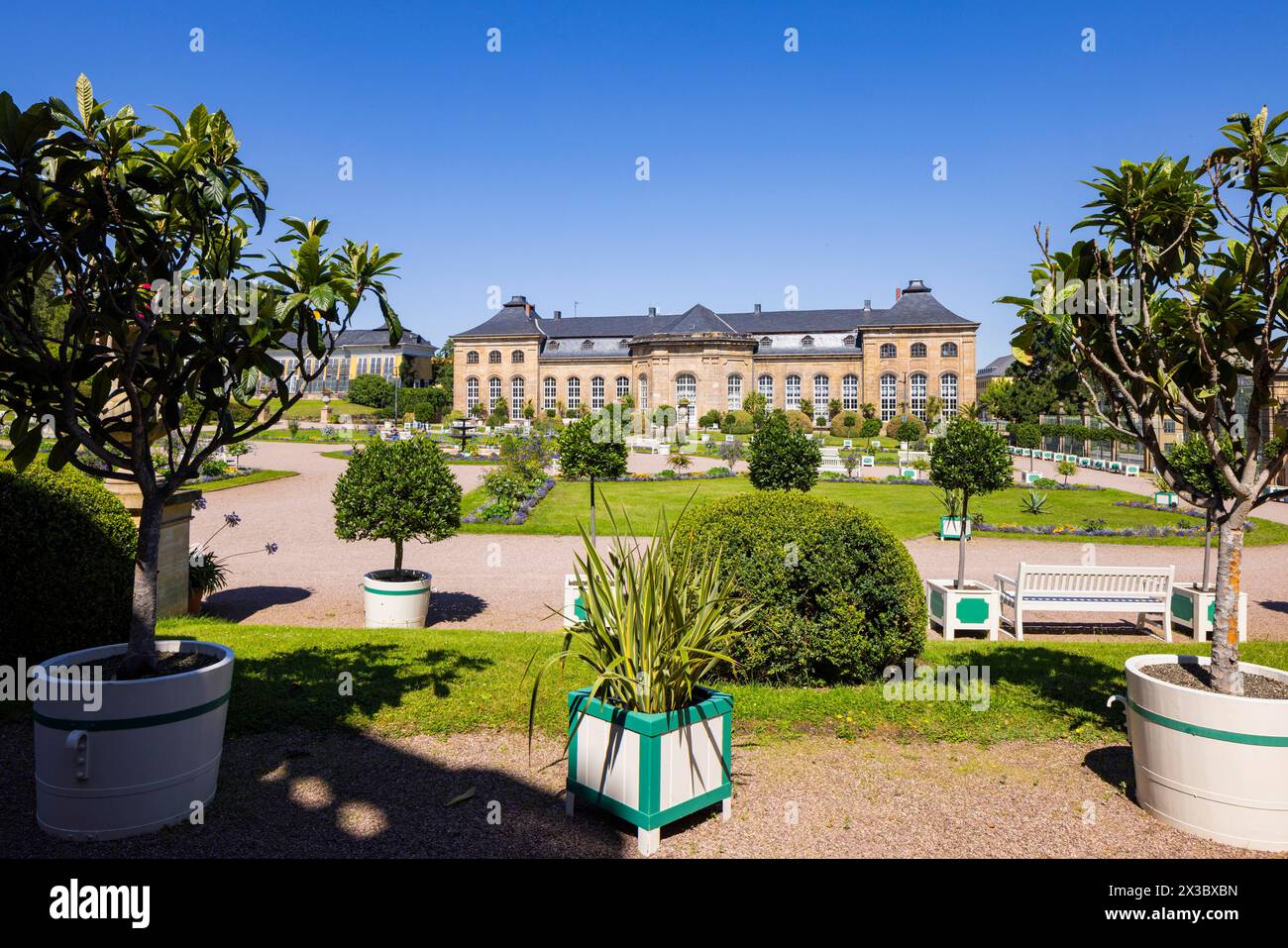 Gotha Ducal Park, Gotha, Turingia, Germania Foto Stock