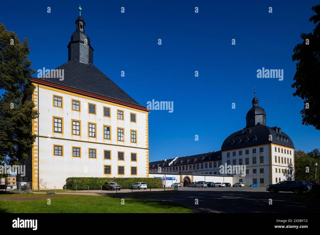 Il castello di Friedenstein, Gotha, Turingia, Germania Foto Stock