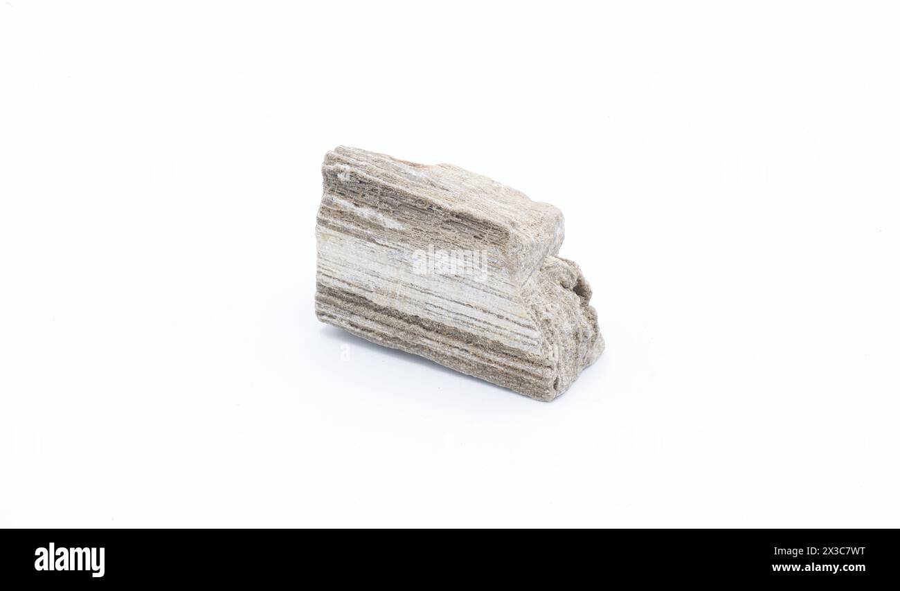 la pietra arenaria del deserto è una roccia sedimentaria costituita da lastre di sabbia, particelle minerali e matrice legante depositate una in cima all'acqua Foto Stock