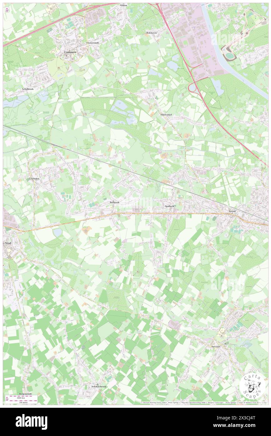 Busselkensbeek, Provincie Limburg, BE, Belgio, Fiandre, N 50 57' 0'', N 5 13' 0'', MAP, Cartascapes Map pubblicata nel 2024. Esplora Cartascapes, una mappa che rivela i diversi paesaggi, culture ed ecosistemi della Terra. Viaggia attraverso il tempo e lo spazio, scoprendo l'interconnessione del passato, del presente e del futuro del nostro pianeta. Foto Stock