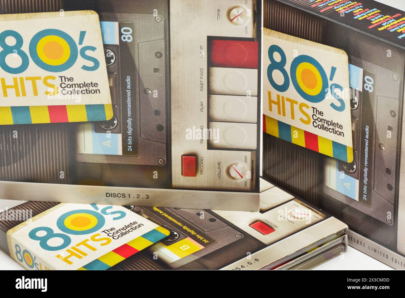 80s Hits The complete Collection CD vintage art Look custodie di carta e copertine Foto Stock