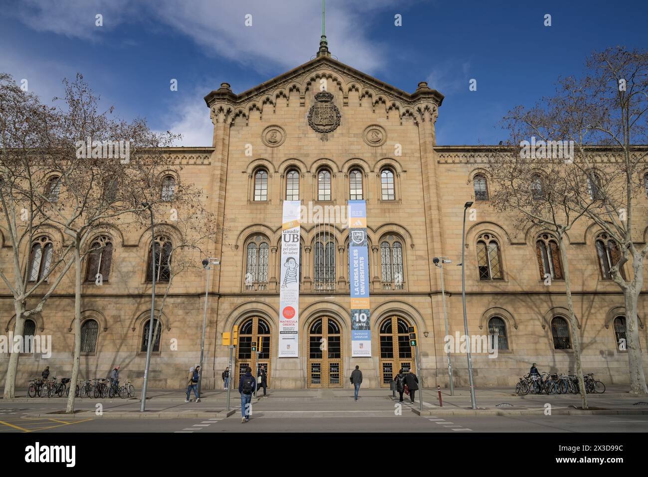 Universitat de Barcelona, Gran via de les Corts Catalanes, Barcellona, Katalonien, spagnolo Foto Stock