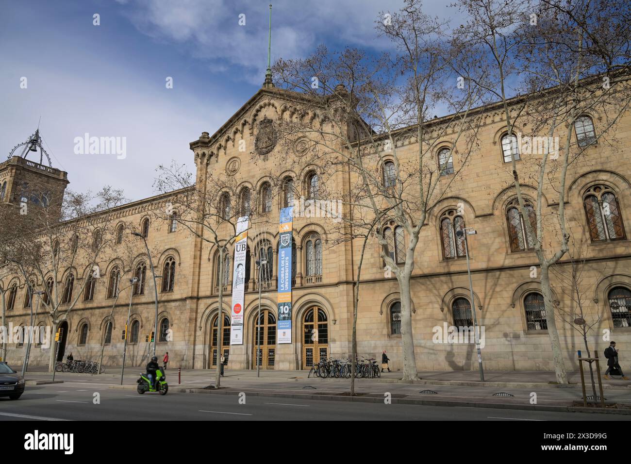 Universitat de Barcelona, Gran via de les Corts Catalanes, Barcellona, Katalonien, spagnolo Foto Stock