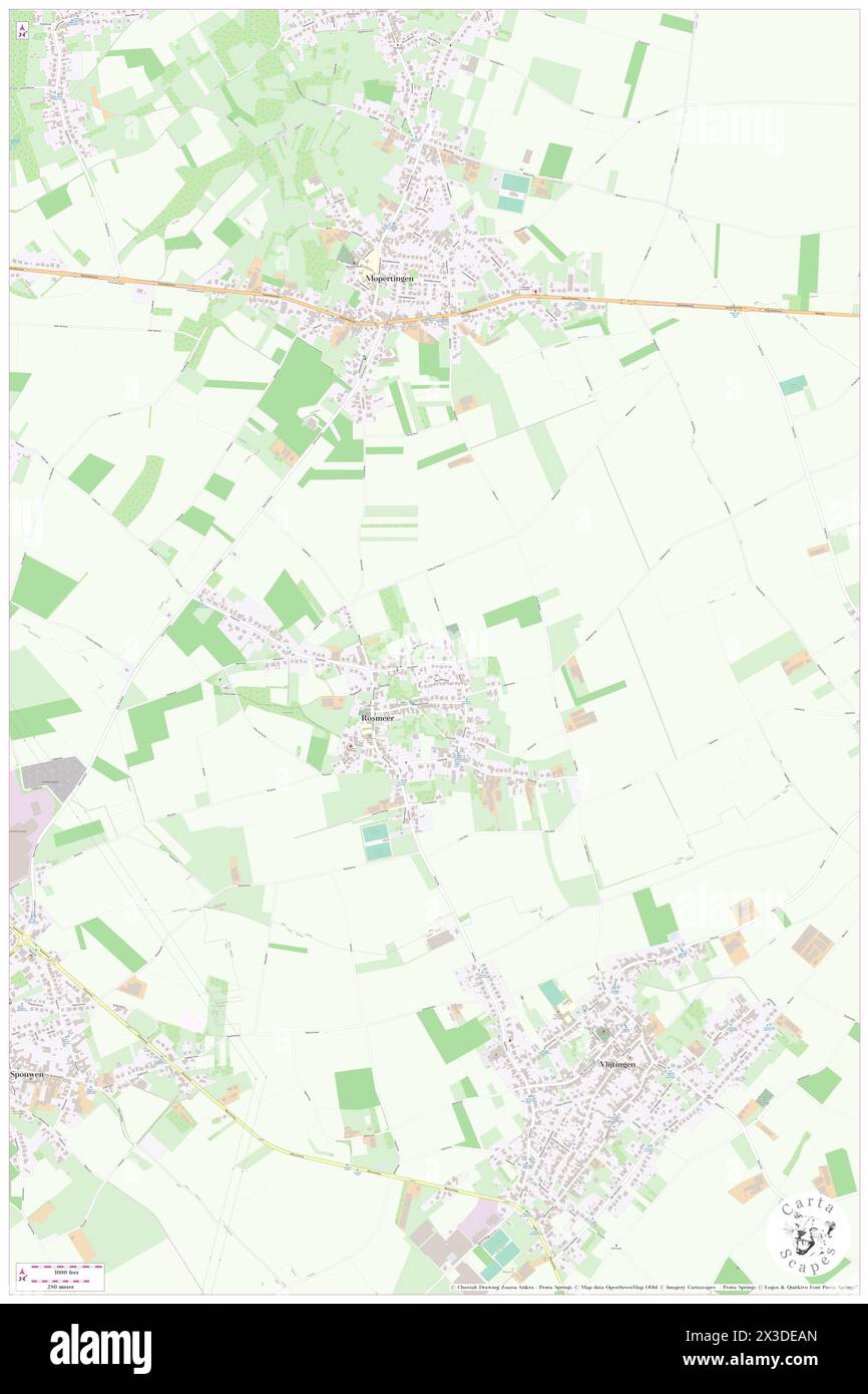 Rosmeer, Provincie Limburg, BE, Belgio, Fiandre, N 50 50' 45'', N 5 34' 40'', MAP, Cartascapes Map pubblicata nel 2024. Esplora Cartascapes, una mappa che rivela i diversi paesaggi, culture ed ecosistemi della Terra. Viaggia attraverso il tempo e lo spazio, scoprendo l'interconnessione del passato, del presente e del futuro del nostro pianeta. Foto Stock