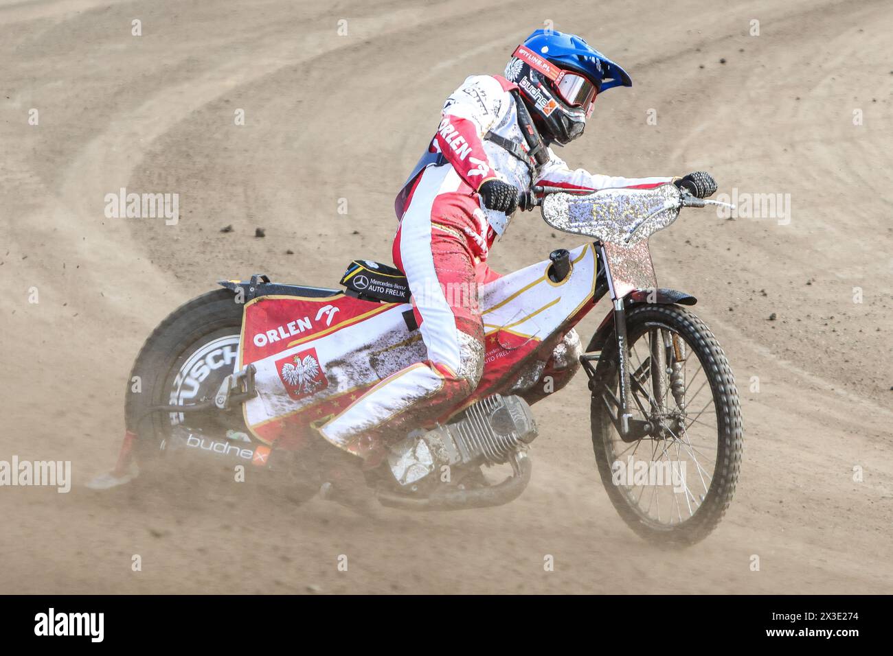 2023.10.01 Opole, Polonia, speedway Reall European Pairs Speedway Championship op: Szymon Wozniak Foto Stock