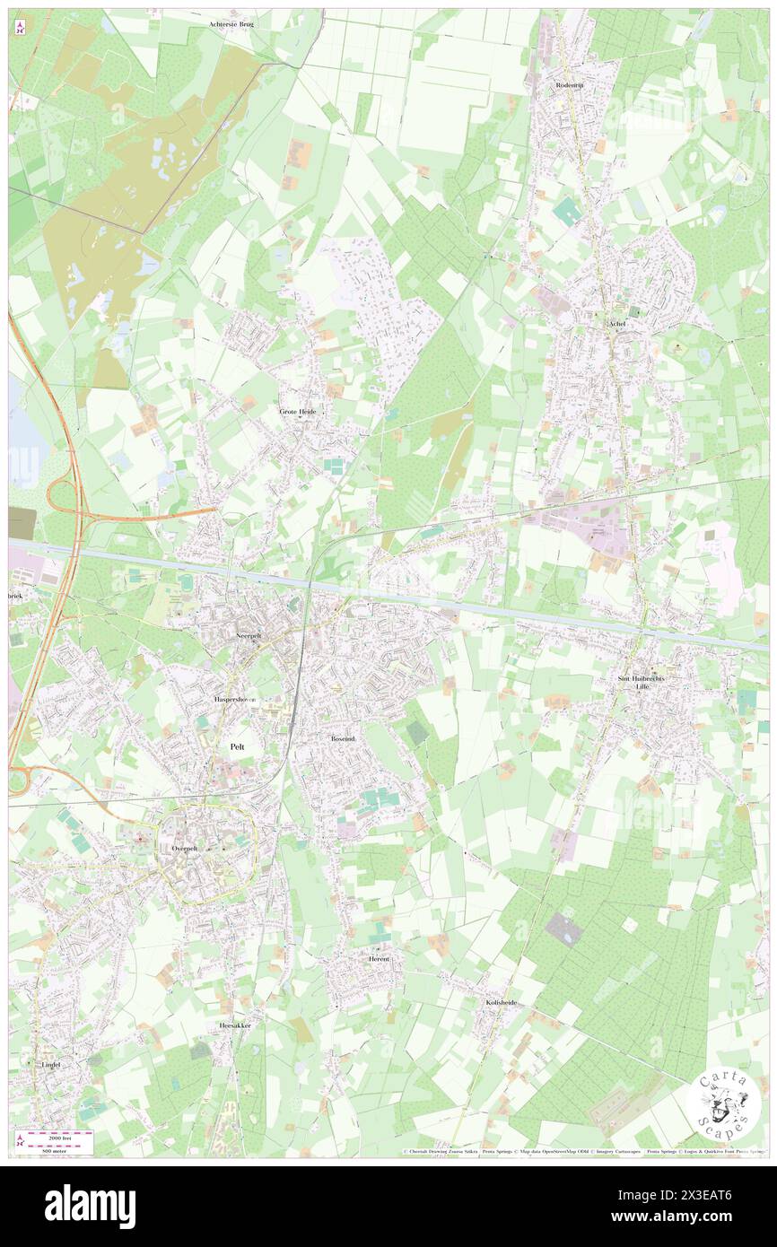 Heerstraat, Provincie Limburg, BE, Belgio, Fiandre, N 51 13' 59'', N 5 27' 0'', MAP, Cartascapes Map pubblicata nel 2024. Esplora Cartascapes, una mappa che rivela i diversi paesaggi, culture ed ecosistemi della Terra. Viaggia attraverso il tempo e lo spazio, scoprendo l'interconnessione del passato, del presente e del futuro del nostro pianeta. Foto Stock