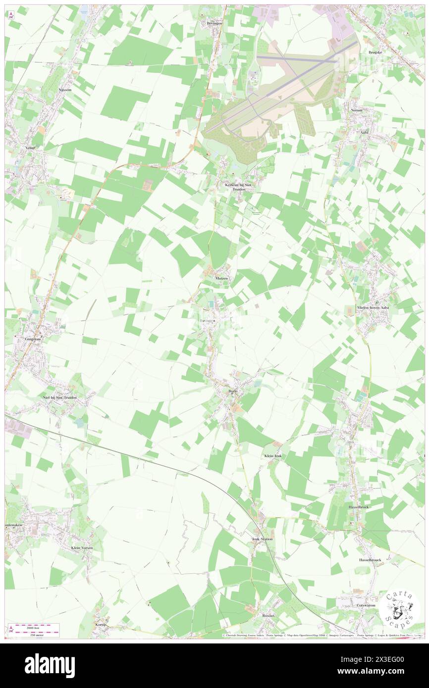 Buvingen, Provincie Limburg, BE, Belgio, Fiandre, N 50 45' 9'', N 5 10' 36'', MAP, Cartascapes Map pubblicata nel 2024. Esplora Cartascapes, una mappa che rivela i diversi paesaggi, culture ed ecosistemi della Terra. Viaggia attraverso il tempo e lo spazio, scoprendo l'interconnessione del passato, del presente e del futuro del nostro pianeta. Foto Stock