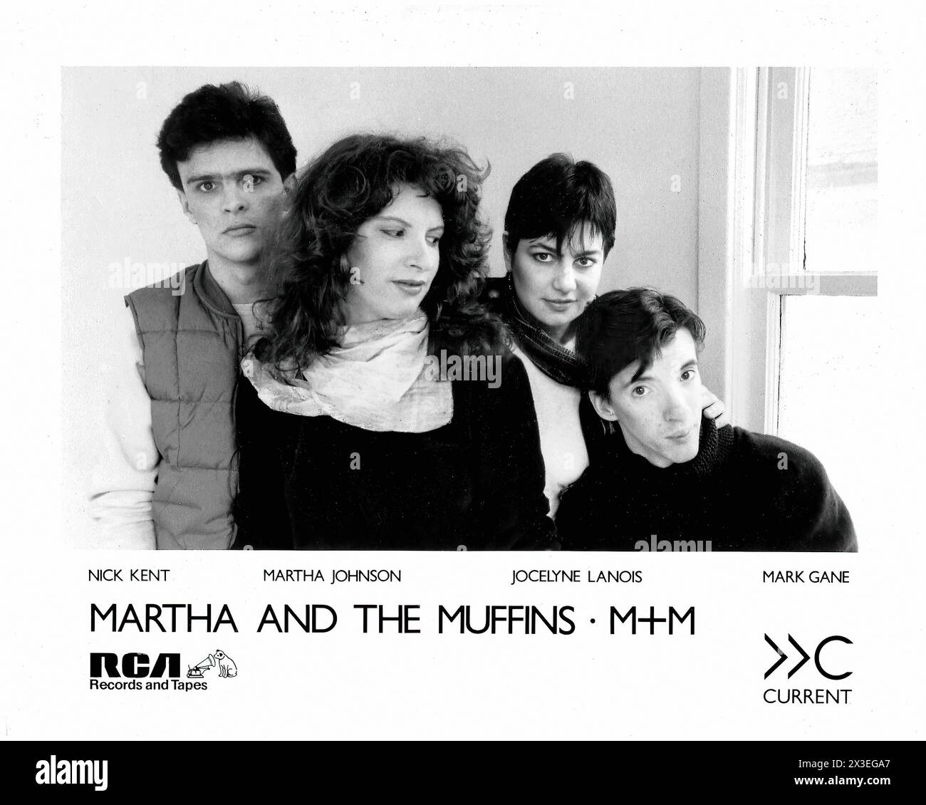Martha e i muffin - - immagine promozionale dell'etichetta musicale d'epoca - fotografo sconosciuto, solo per uso editoriale Foto Stock